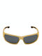 CressiSub Bill Unisex Sunglasses with Yellow Plastic Frame and Gray Lens XDB101750