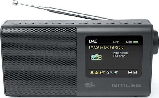 Muse M-117 DB Tabletop Radio Battery DAB Black