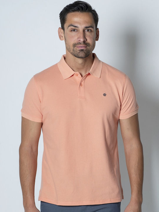 Dors Polo Short Sleeve Blouse Orange