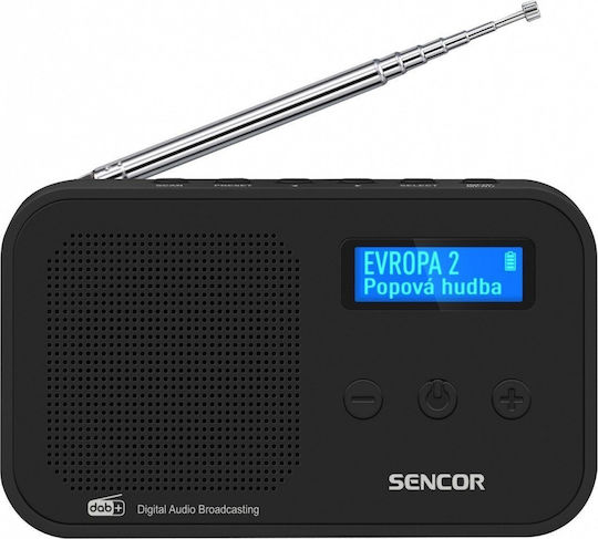 Sencor SRD 7200 B Επιτραπέζιο Ραδιόφωνο DAB+ με USB Μαύρο