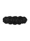 Beliani Αντιολισθητικό Χαλί Ορθογώνιο Black 180x60cm