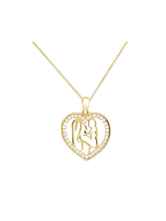 Necklace Mum from Gold 14K