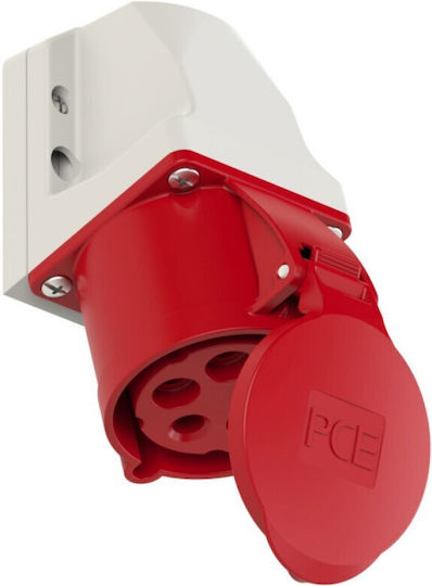 PCElectric Θηλυκή Πρίζα Βιομηχανικού Τύπου 125-6K 5τμχ