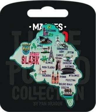 Pan Dragon I Love Poland Katowice Set of Magnets 1pcs