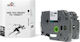 TB Print Label Maker Tape in White Colour 2 Pieces Compatible with Brother TZe/TZ