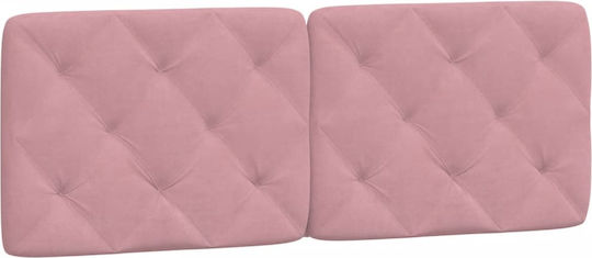 vidaXL Stoff-Kopfkissen Für Bett Rosa 142x48cm