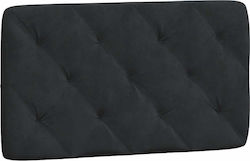 vidaXL Stoff-Kopfstütze für Betten Schwarz 92x48cm