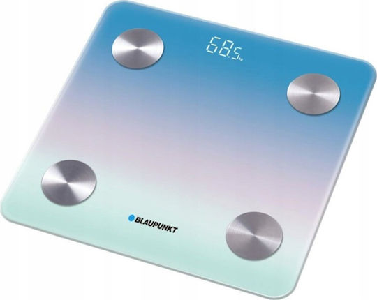 Blaupunkt Smart Bathroom Scale with Body Fat Counter & Bluetooth Blue BSM601BT