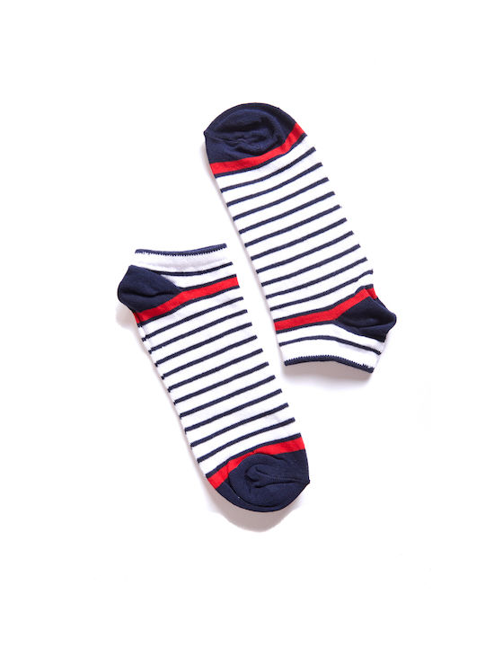 Comfort Ανδρικές Κάλτσες με Σχέδια Λευκό