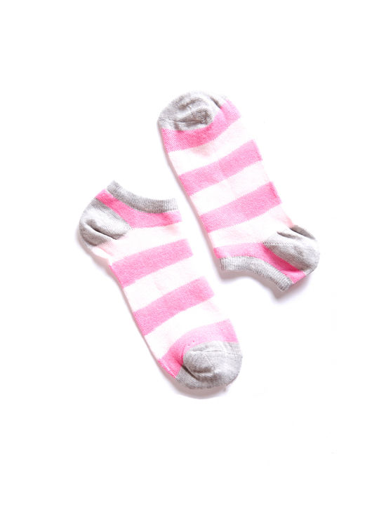 Comfort Γυναικείες Κάλτσες με Σχέδια Ροζ