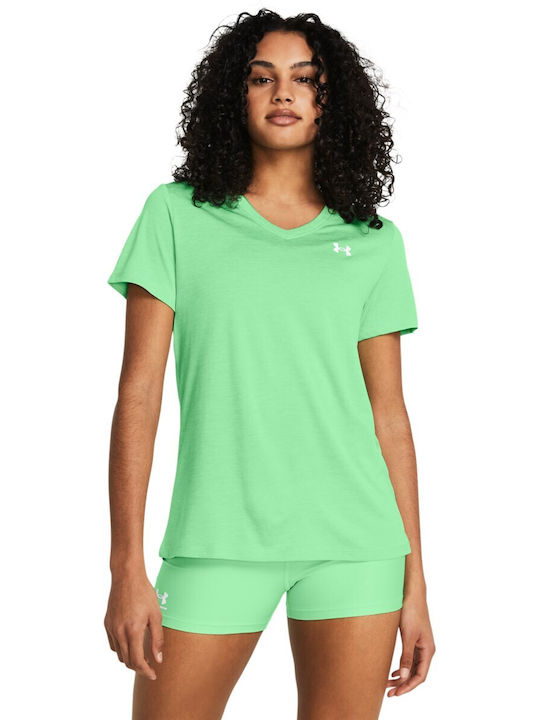 Under Armour Ssv Twist Γυναικείο Αθλητικό T-shirt Πράσινο