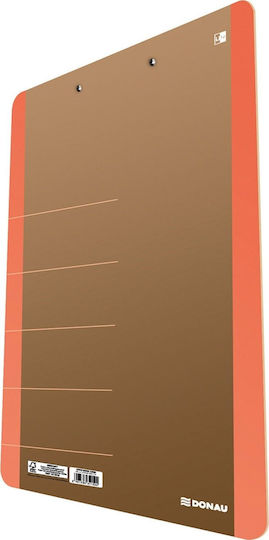 Donau Clipboard with Clamp Conference for Paper A4 Orange 1pcs