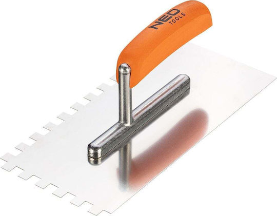 Neo Tools Fliesenspachtel Inox 10x10mm mit Holzgriff 50-164