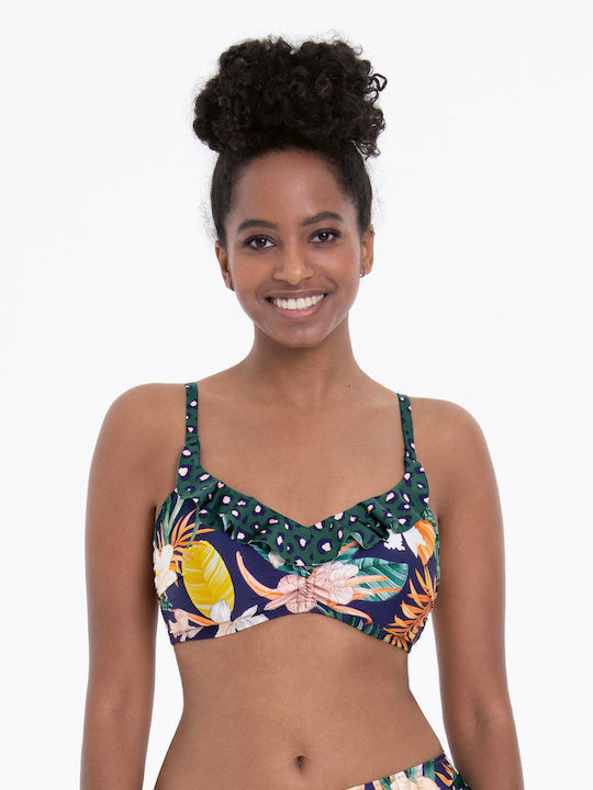 Anita Bikini Swim Top with Adjustable Straps Multicolour
