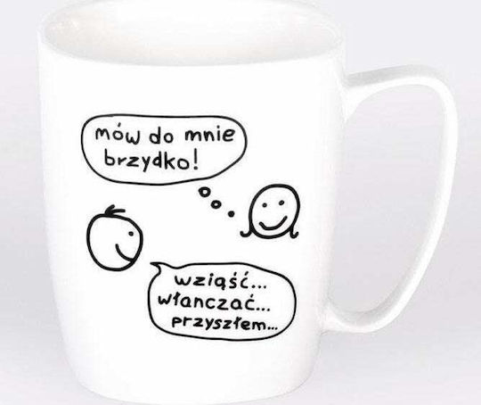 Becher Keramik Weiß