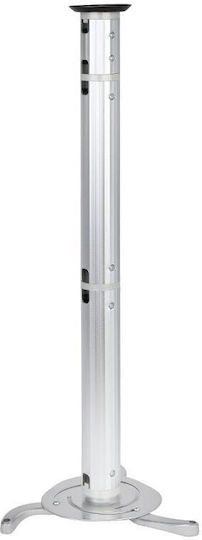 Brateck Βάση Projector Οροφής με Μέγιστο Φορτίο 10kg Ασημί