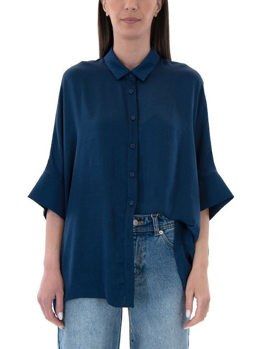 Moutaki Women's Short Sleeve Shirt Blue