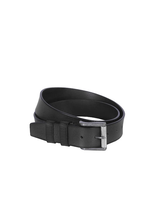 The Chesterfield Brand Men's Leather Wide Belt Black