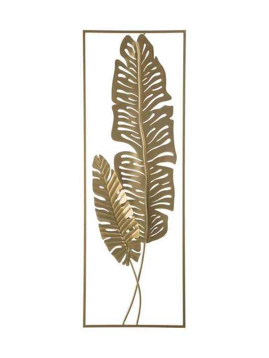 Beliani Handmade Decorative Sign Gold Made of Metal