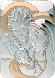 Slevori Αγία Οικογένεια Σειρά Sky 7.2x9.9 Λευκό Ασημί-χρυσό 292675 1tmx