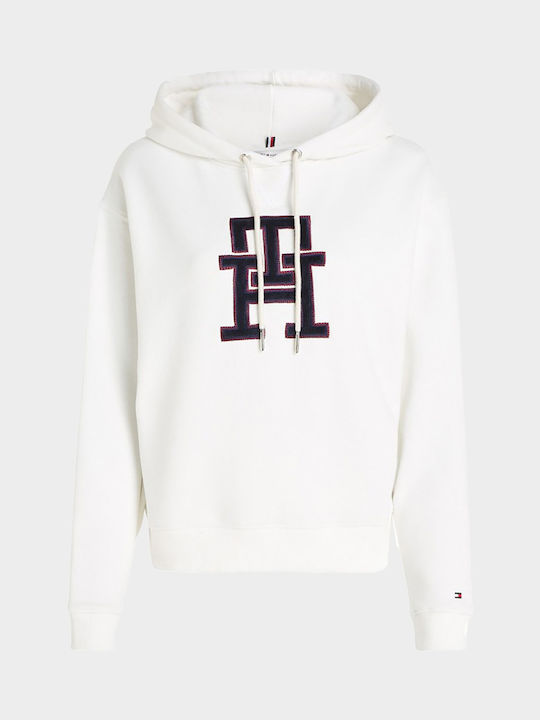 Tommy Hilfiger Women's Hooded Sweatshirt White