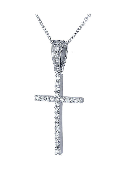 Fa Cad'oro Women's White Gold Cross 14K
