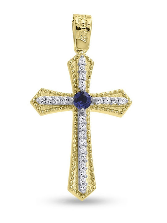 Fa Cad'oro Cruc Băiat Femeie Aur 14K Fără Lanț ST-1411