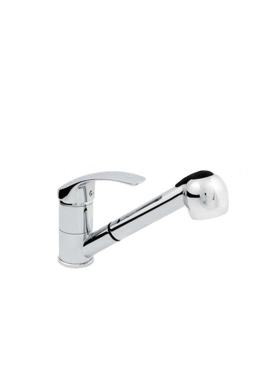 Hydroland Μπαταρία Κουζίνας Πάγκου Ασημί