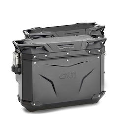 Givi Monocheie Geanta Laterala pentru Motociclete Dreapta Aluminiu 48lt in Negru culoare