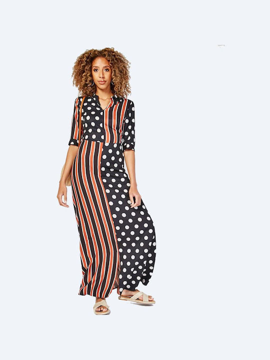 Women's Maxi Dress ''Polka Stripe'' Stripe Polka 4920600333016 M