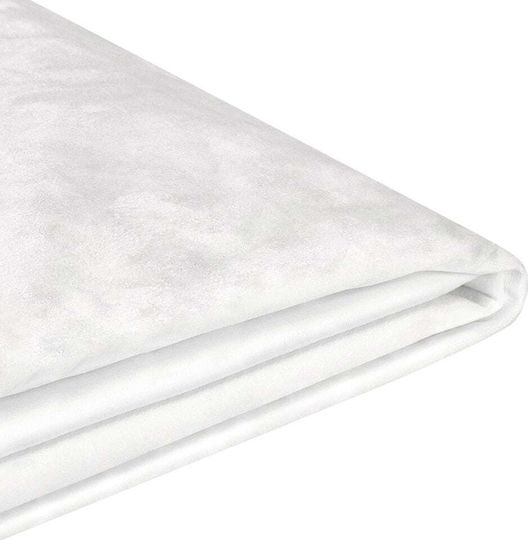 Beliani Ελαστικό Κάλυμμα Πολυθρόνας Λευκό 160x200cm