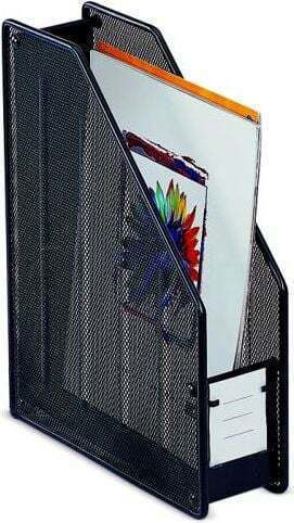 Grand Prix Magazine File Organizer Metal Black