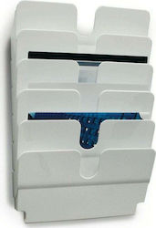 Durable Magazine File Organizer White 52x10x34cm.