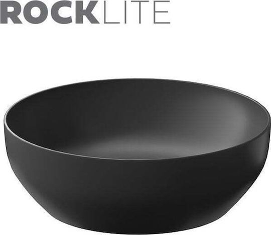 Cersanit Επικαθήμενος Νιπτήρας Κεραμικός 40x40cm Anthracite Mat