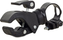 Ajustable Bike Mount Zola Clips D16-46mm Flashlight 20-35mm Frame Black