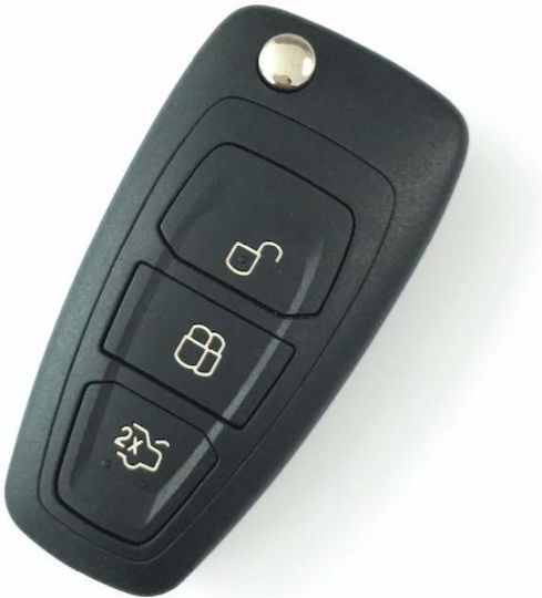 Silca Carcasă cheie auto cu lamă cu 3 butoane pentru Ford
