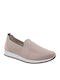 Ανατομικά Γυναικεία Slip-On Δερμάτινα Ροζ