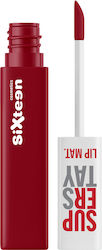Sixteen Super Stay Lip Matte Lipstick #106 - Valentine Red