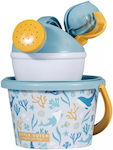Little Dutch Beach Bucket Set with Accessories Blue 9.5cm