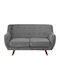 Living Room Furniture Set 3-Seater & 2-Seater & Armchair Gray