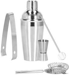 Bartender Kit Cocktail Shaker Stainless Steel 5-piece Set 550 Ml Springos Bartender Kit Cocktail Shaker Stainless Steel 5-piece Set 550 Ml Springos