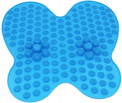 Zola Shower Mat Foot with Suction Cups Blue 35x36cm