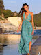 Lara Ethnics Iris Maxi Dress Petrol Blue