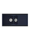 Sanitec Classic Drop-In Sink Synthetic Granite W104xD51cm Granite Blue