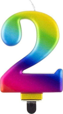 Godan Birthday Candle Number Multicolored GODA2054