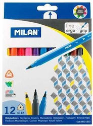 Milan Μαρκαδόροι Σετ 12 χρώματα