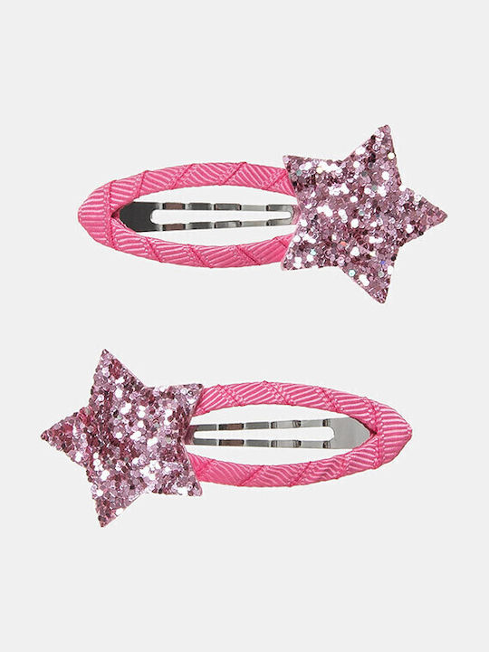 Alouette Glitter Set of Kids Hair Clips with Ha...