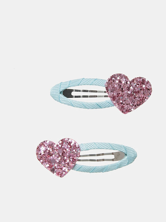 Alouette Glitter Set of Kids Hair Clips with Ha...