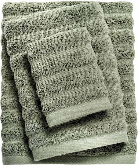 Das Home 3-tlg. Set Badetücher 0726 Haki (khaki) Gewicht 550gr/m²