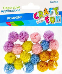 Craft with Fun Decorative Element for DIY Crafts Orange 20pcs